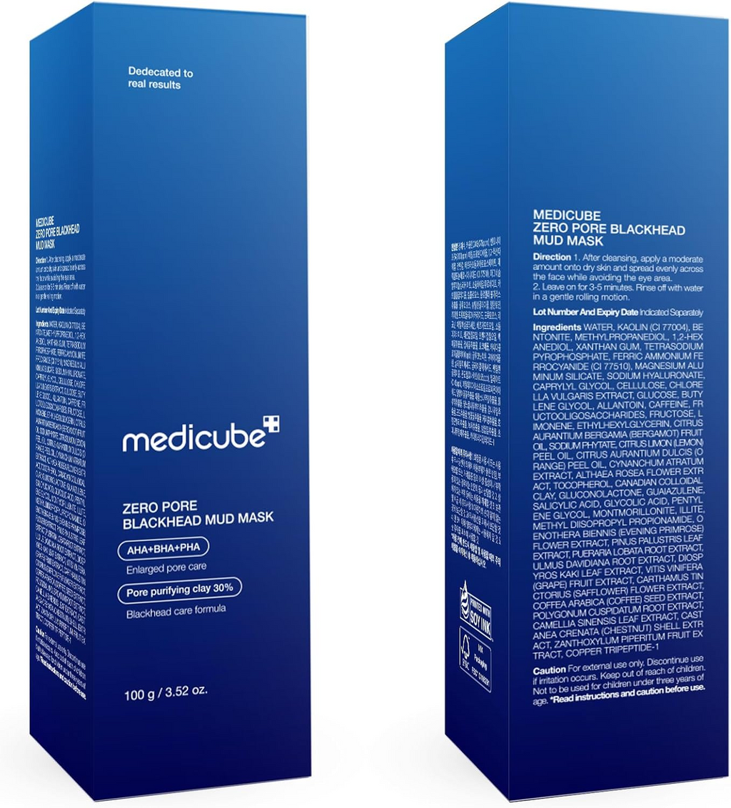 Medicube Masque à l'Argile Points Noirs Zéro Pore 100 g