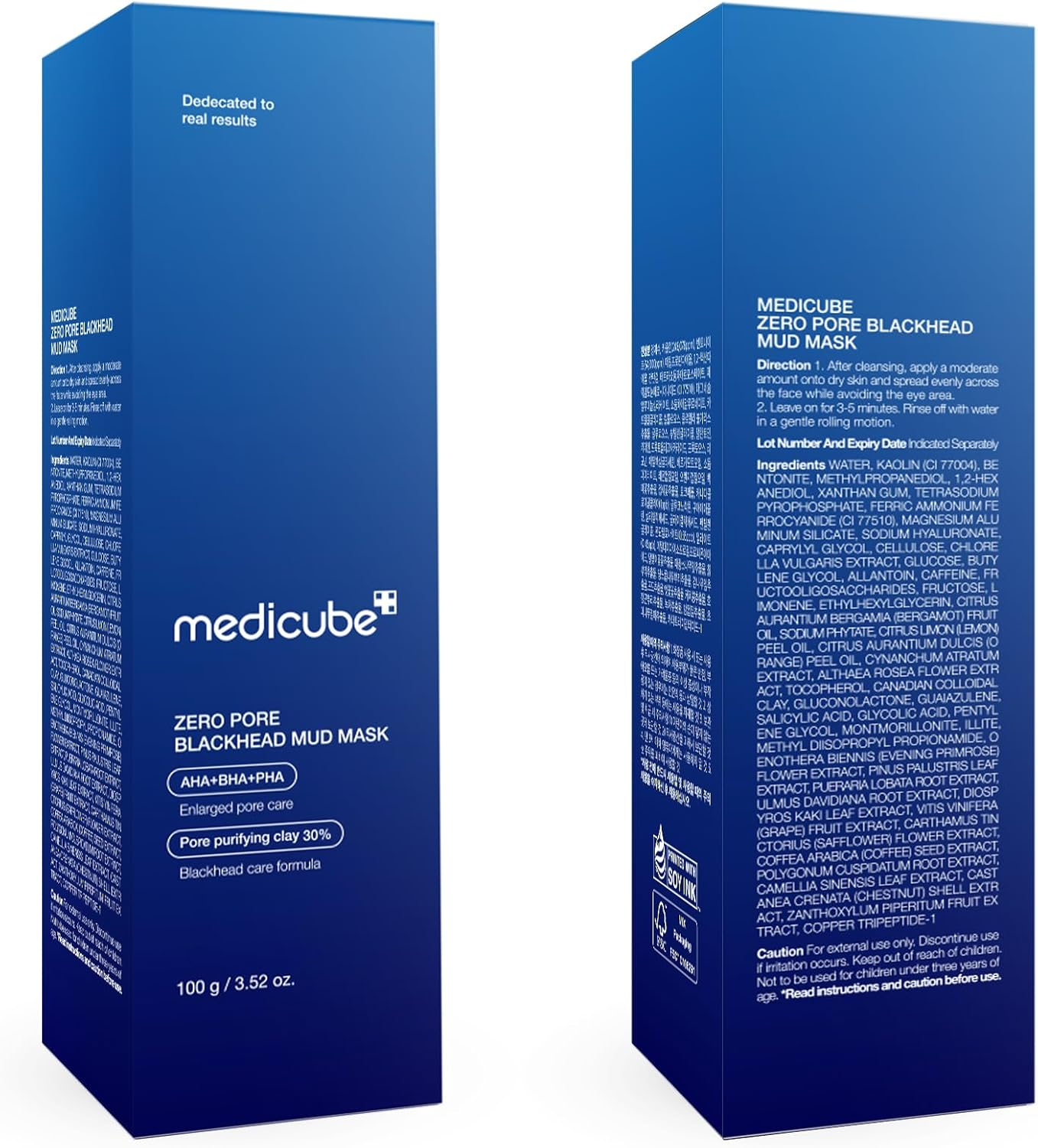 Medicube Masque à l'Argile Points Noirs Zéro Pore 100 g