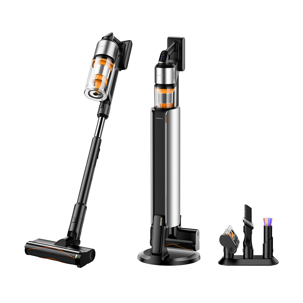 Deerma Z50 Combo, aspirateur sans fil avec station de vidage et de chargement automatique intelligente 6-en-1 sans entretien, nettoyage complet de la maison 6-en-1