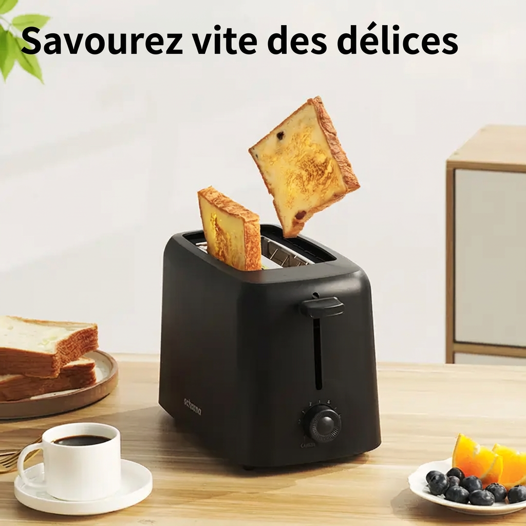 Ochama Grille-pain multifonction 650 W avec 6 niveaux de brunissage