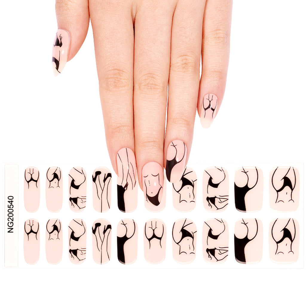 MeoMagic 14-252 Autocollants gel pour ongles - 20 pièces