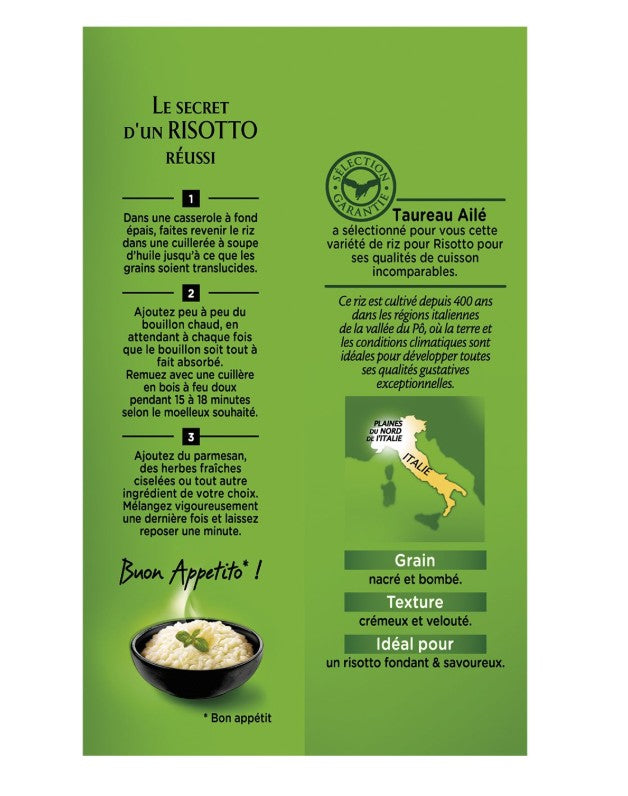 TAUREAU AILE Riz spécial Risotto 1Kg