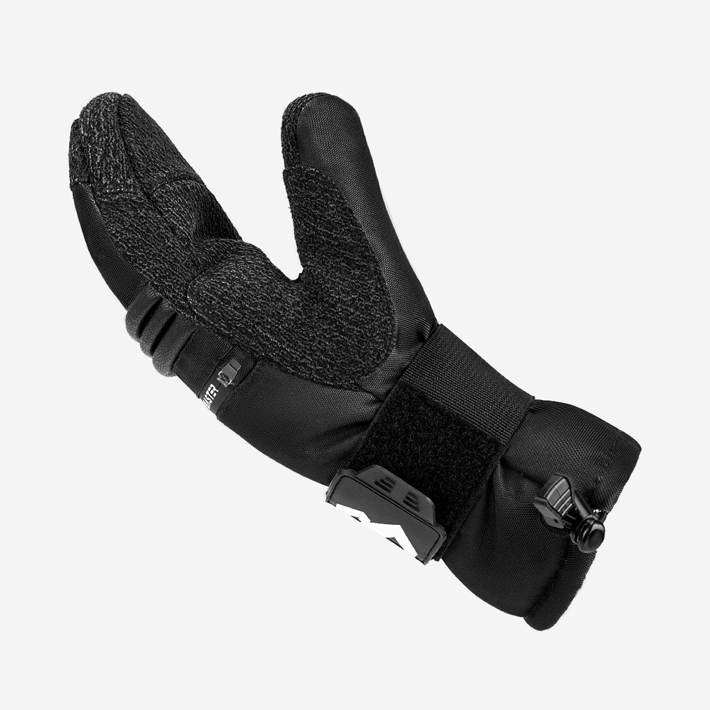 OutdoorMaster Mitaines de ski imperméables 3M et KEVLAR pour hommes et femmes noir - Taille L