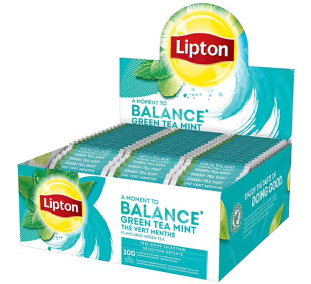 LIPTON Coffret Thé vert menthe 100 sachets