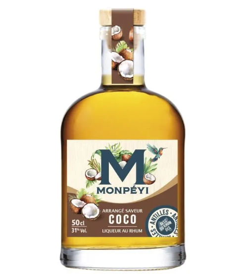 MONPÉYI Liqueur au rhum arrangé saveur coco 31° - 50 cl