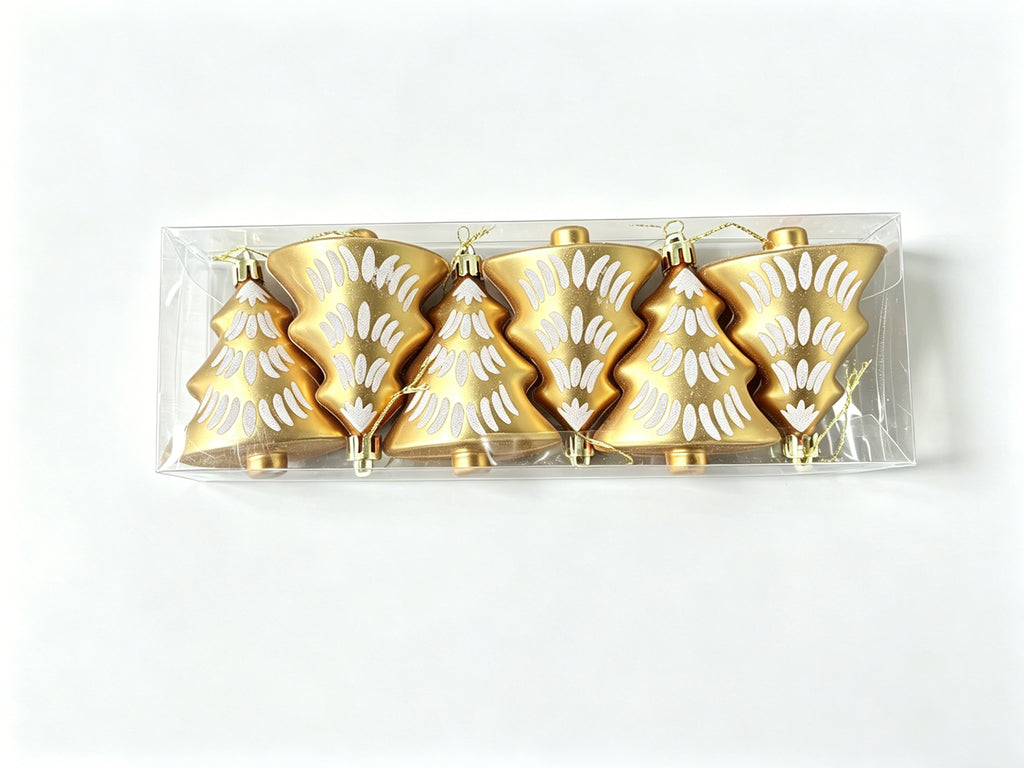 JU7CER 6 Décoration de sapin de Noël, utilisée pour la décoration du sapin de Noël, ensembles de décoration de Noël, boules de Noël à suspendre, convient pour les sapins de Noël