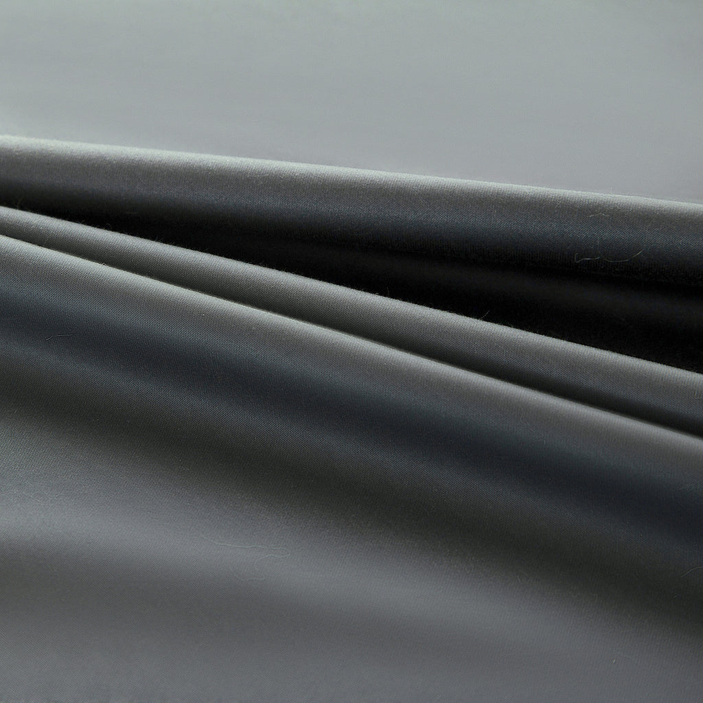 Lot de 2 taies d'oreiller en bambou, gris foncé, 80 x 80 cm x 2