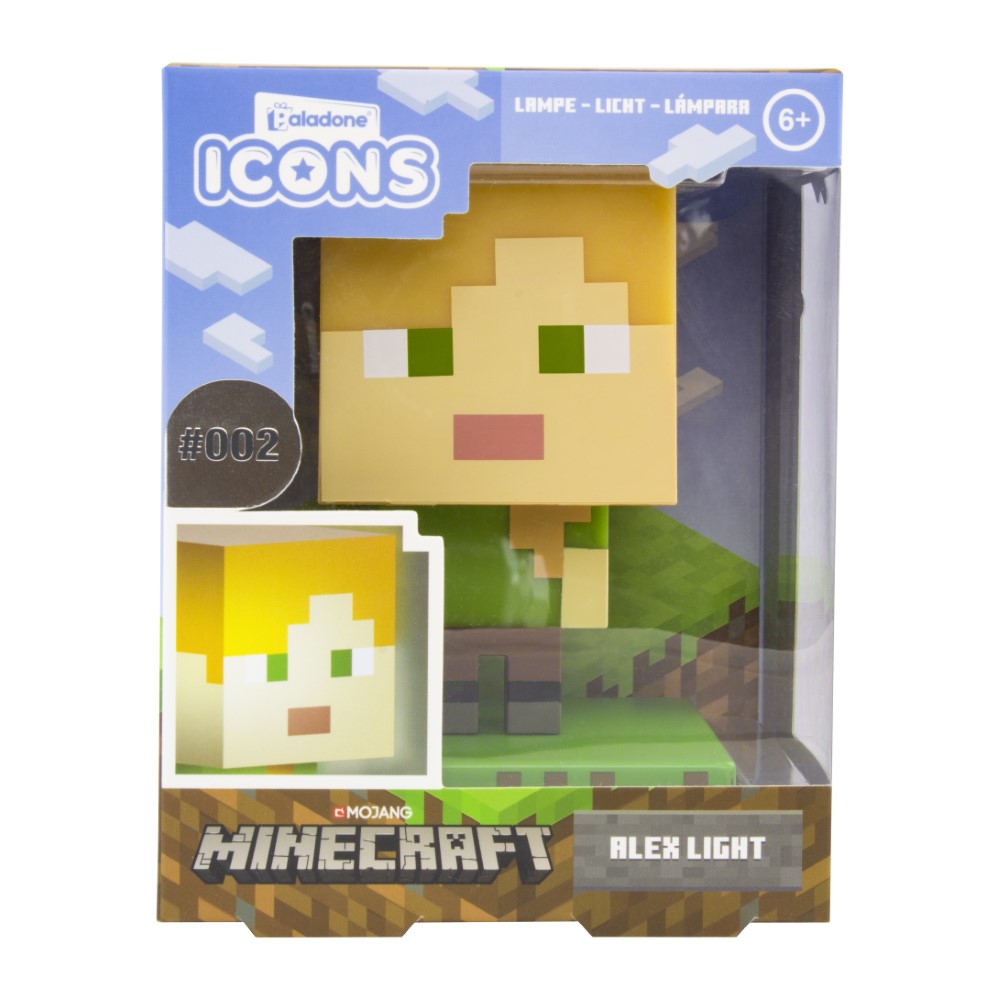 MINECRAFT Alex Icon Light - sous Licence Officielle - à Piles