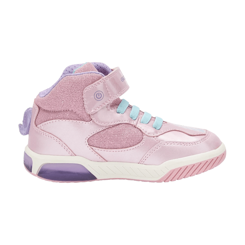 GEOX J Inek Sneaker Femme Rose/Lilas