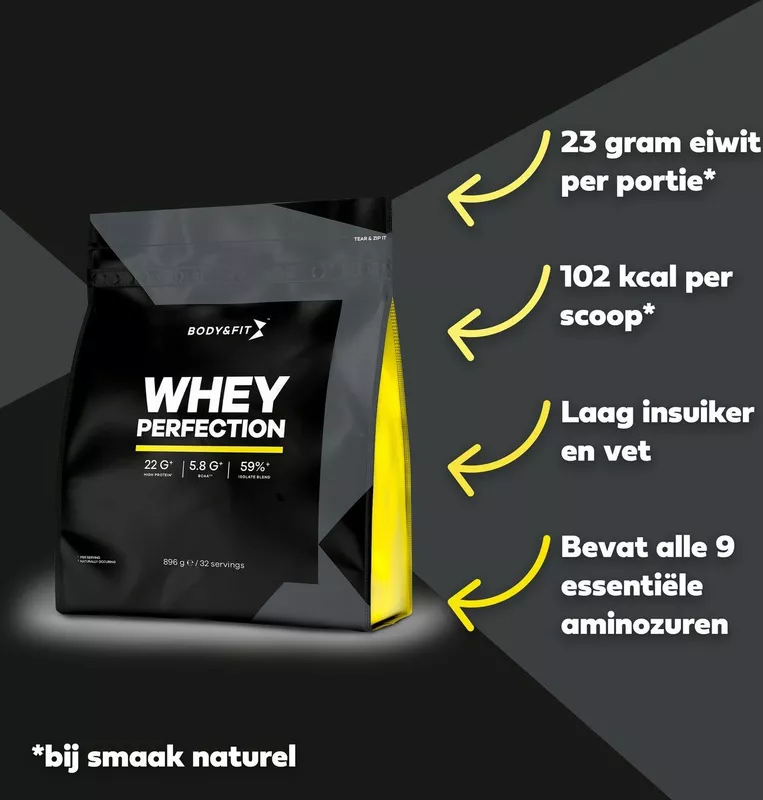 Body & Fit - Whey Perfection Milkshake chocolaté - 2,26 kg (81 portions)