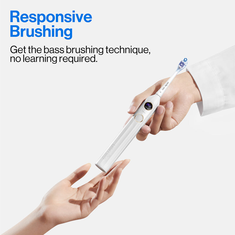 usmile Y10 Brosse à dents électrique avec écran intelligent, 4 modes de nettoyage, brosse à dents sonique intelligente avec minuterie et contrôle de pression, autonomie d’une charge 180 jours