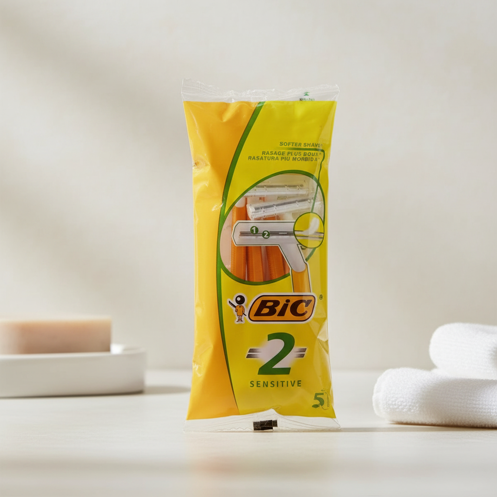 BIC 2 Sensitive Rasoirs jetables - 5 pièces