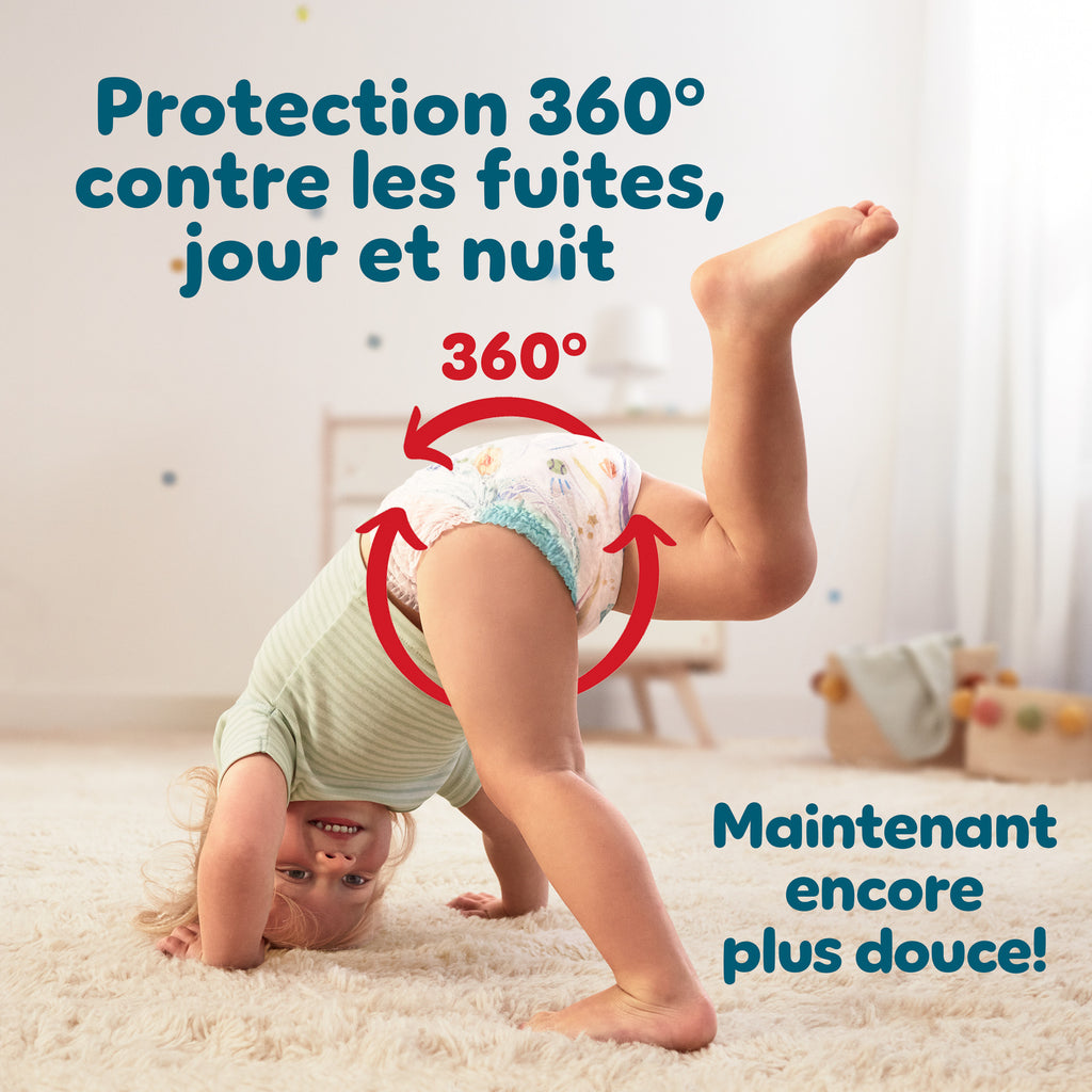 Pampers Baby-Dry Pants, Taille 6, 20 Couches-Culottes, 13-19kg, Protection 360° contre les fuites jour et nuit