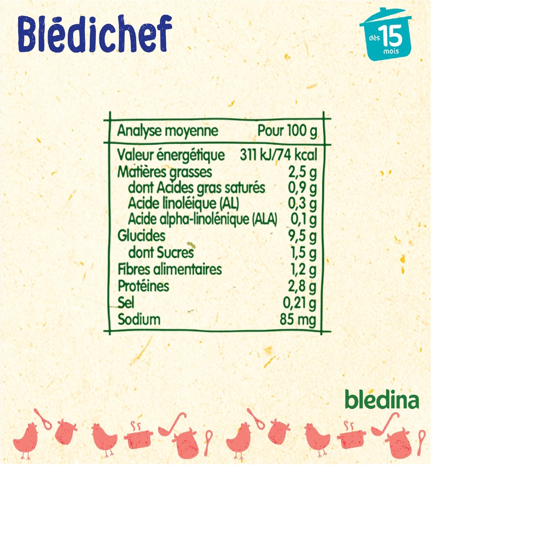 Bledina lasagne bolo 15m 230g