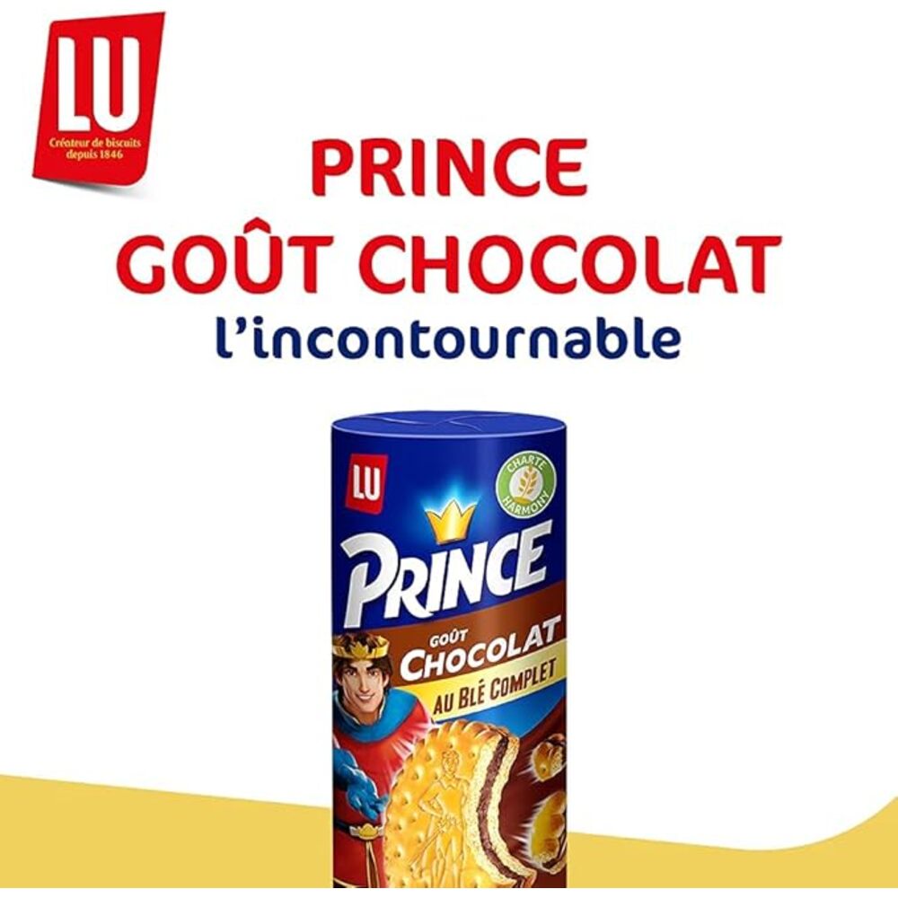 LU Prince Biscuits fourrés au chocolat au blé complet - 300 g