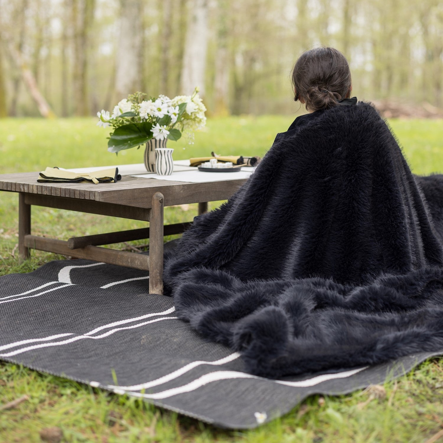 VIVARAISE Tapis Damon outdoor tonnerre - 200 x 290 cm