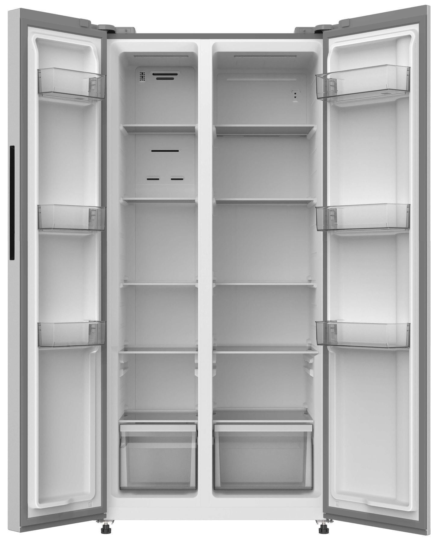 Sonlu CC-520WE 444L Grande capacité de, sans givre, fonctionnement ultra-silencieux à seulement 40 dB, refroidissement rapide et design argent clair[Classe énergétique E]