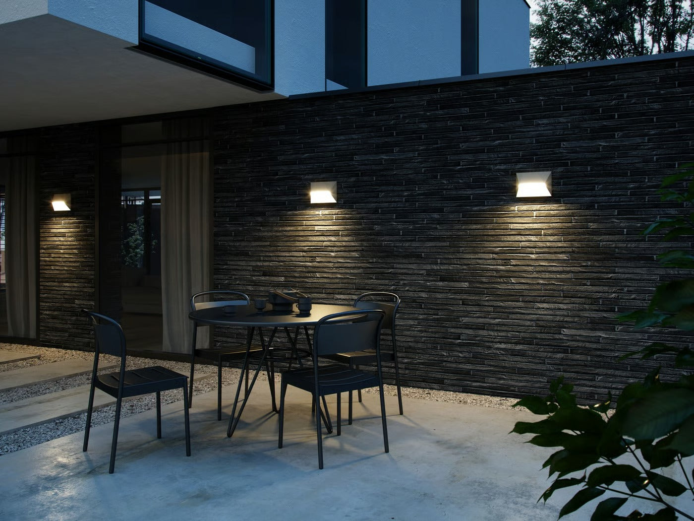 Applique murale PONTIO 27 - GU10 - aluminium sablé IP54 - Nordlux, Extérieur