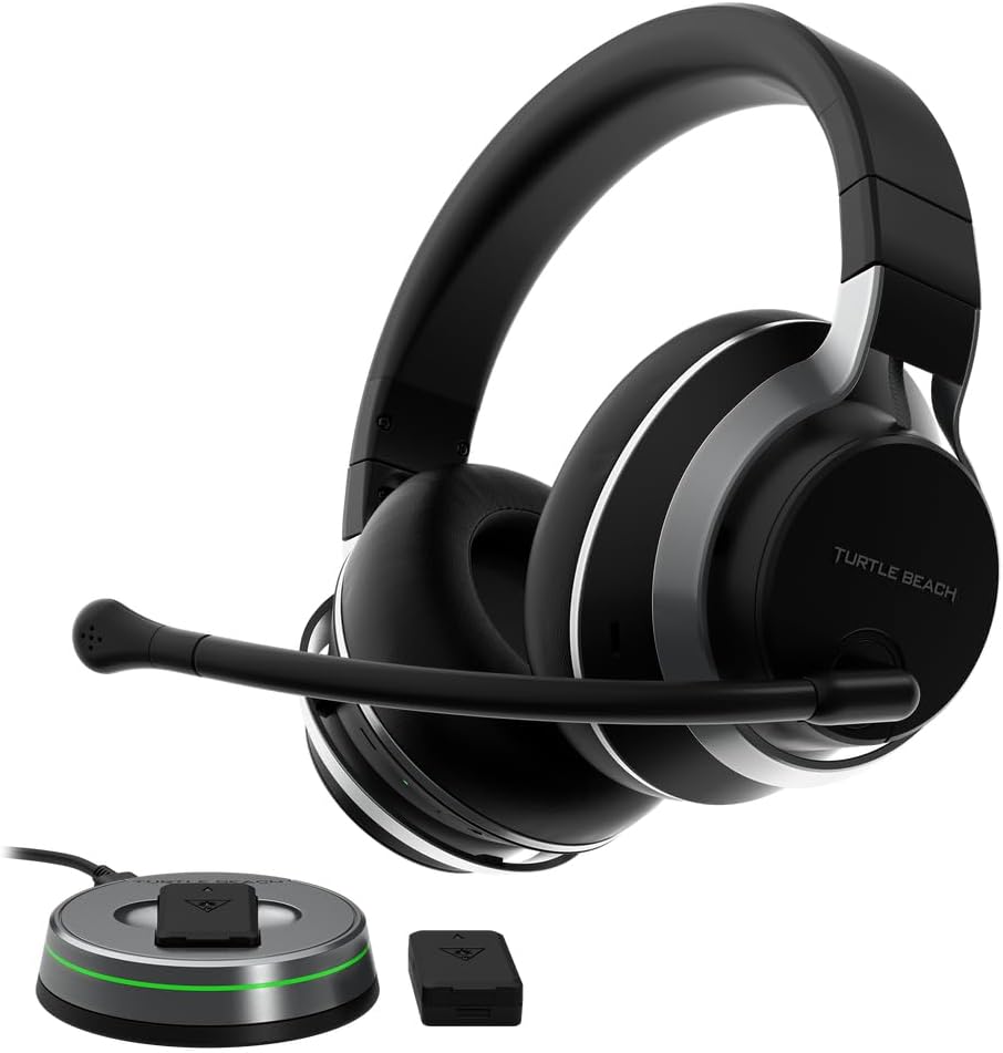 Turtle Beach Stealth Pro Casque Gaming sans Fil & Bluetooth - Micro Intégré - Xbox Series X|S, PS5, PS4 & PC - Noir