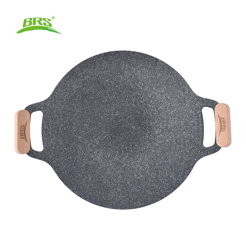 BRS P27 Poêle à griller multifonction camping extérieur avec anneau antidérapant 34 cm de diamètre