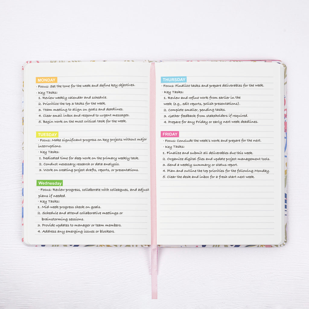 Jubiluu Carnet ligné A5 à couverture rigide en tissu floral, 96 feuilles papier offset 100 g, marque-page et bande élastique, journal ligné crème classique pour écriture, école