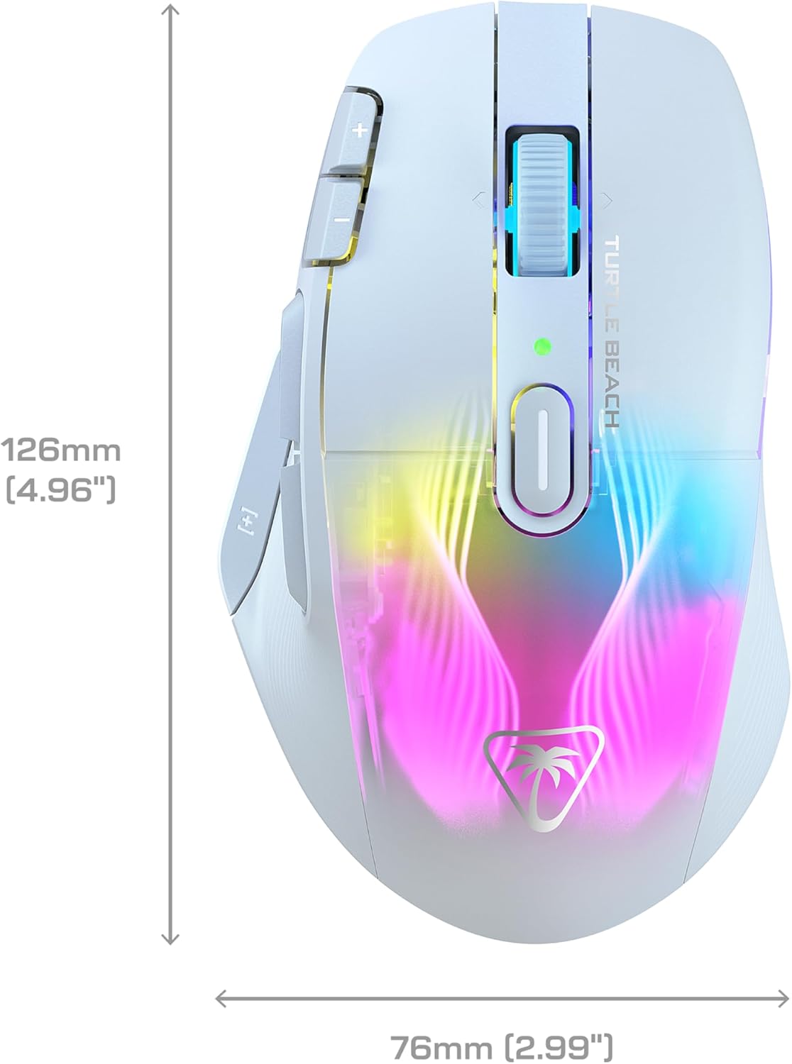 TURTLE BEACH Souris Gaming Sans Fil Kone XP Air 2.4GHz & Bluetooth - 19000 DPI, 29 Boutons - Blanc