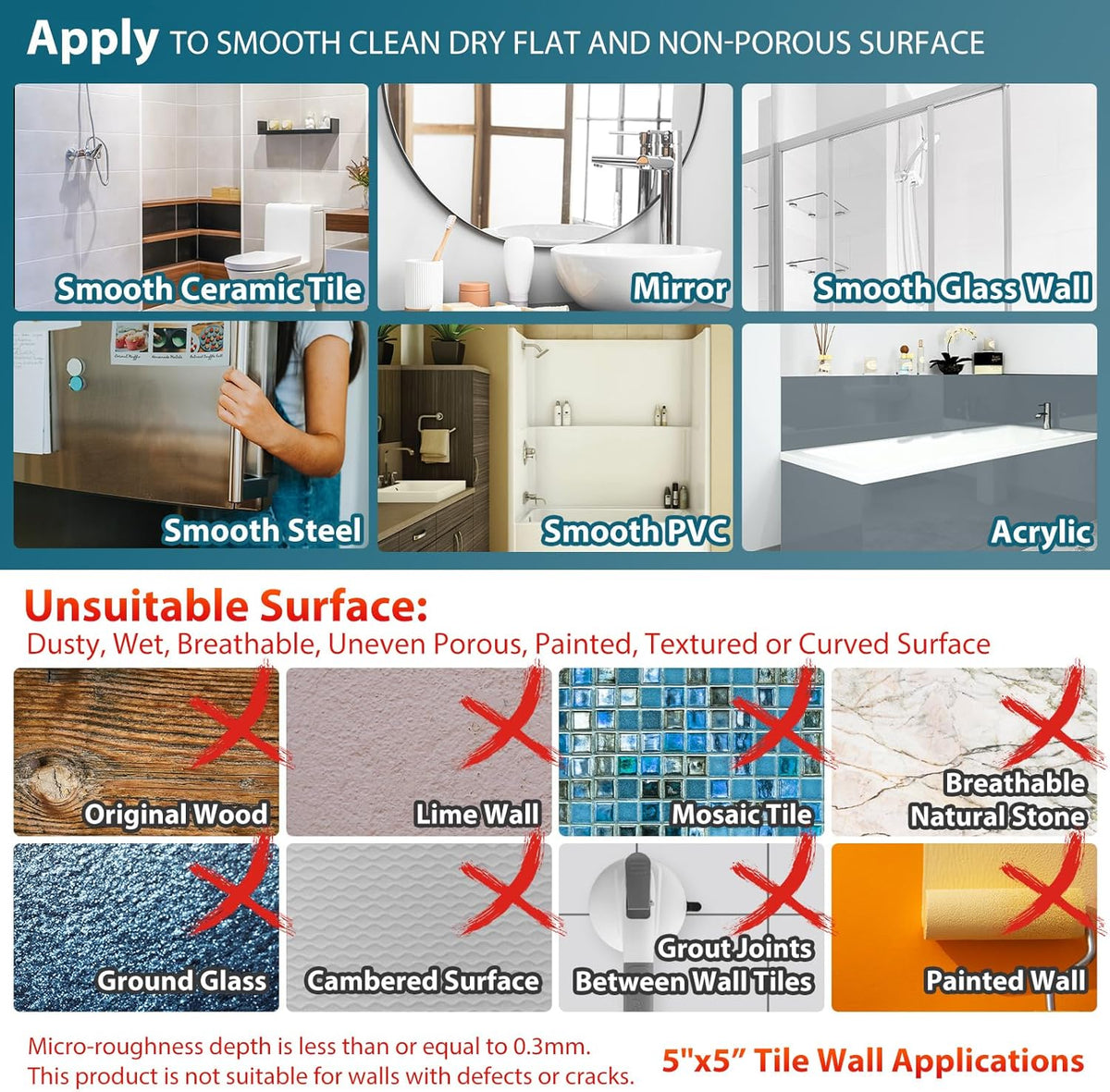 TAILI Barres d'appui pour baignoires et douches lot de 2 barres d'appui à ventouse, poignée de douche robuste main courante amovible pour personnes âgées