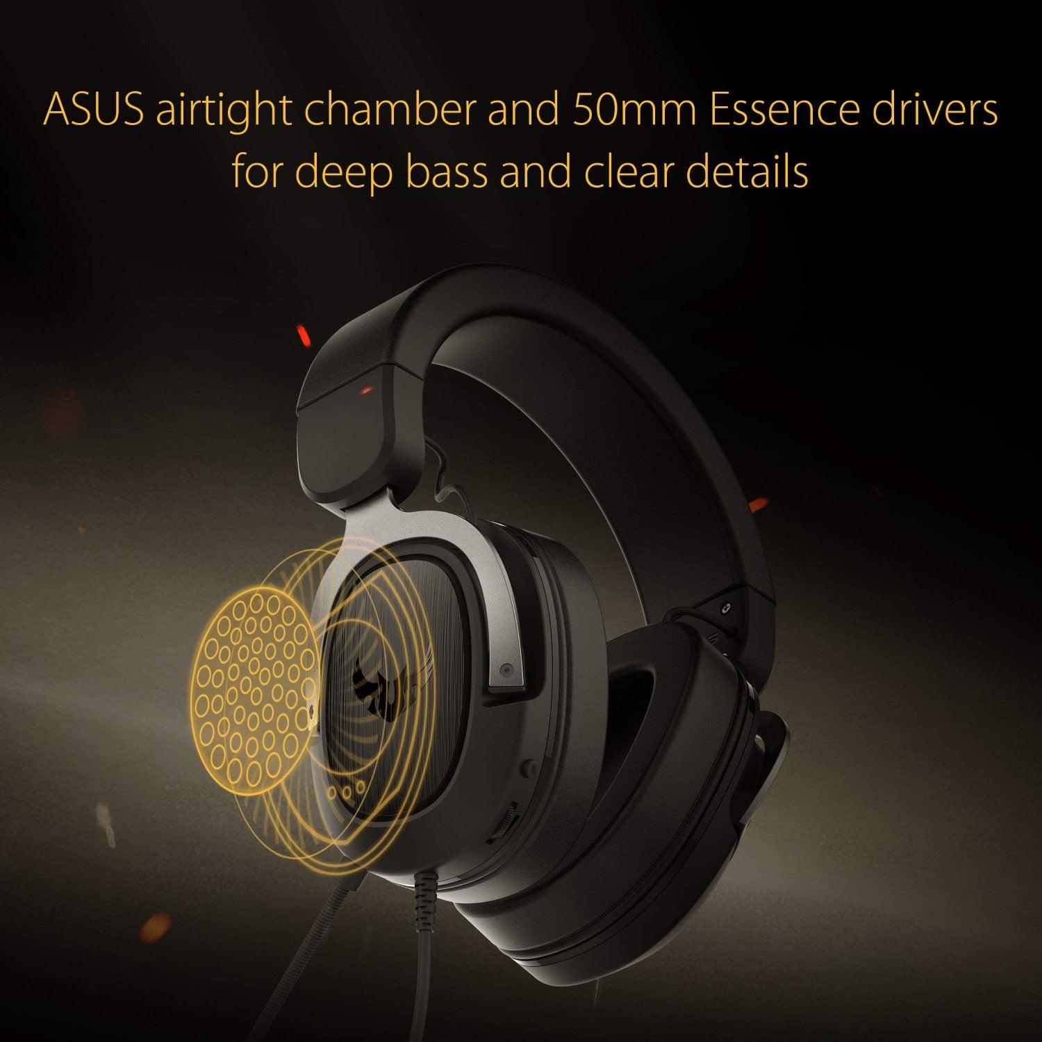 ASUS TUF H3 Casque Gaming Filaire - Gun Metal