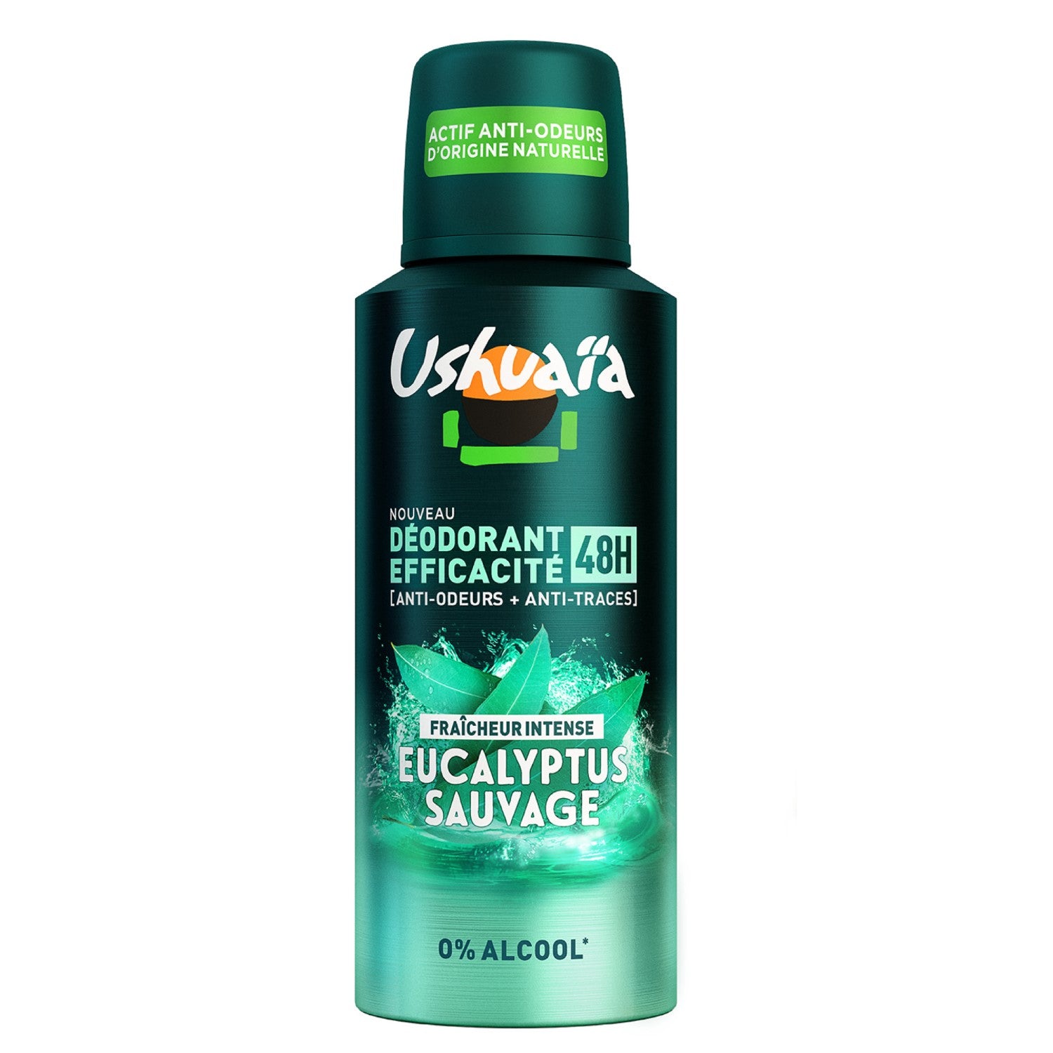 USHUAÏA Déodorant Spray 48h Eucalyptus Sauvage Fraîcheur Intense, 150 ml