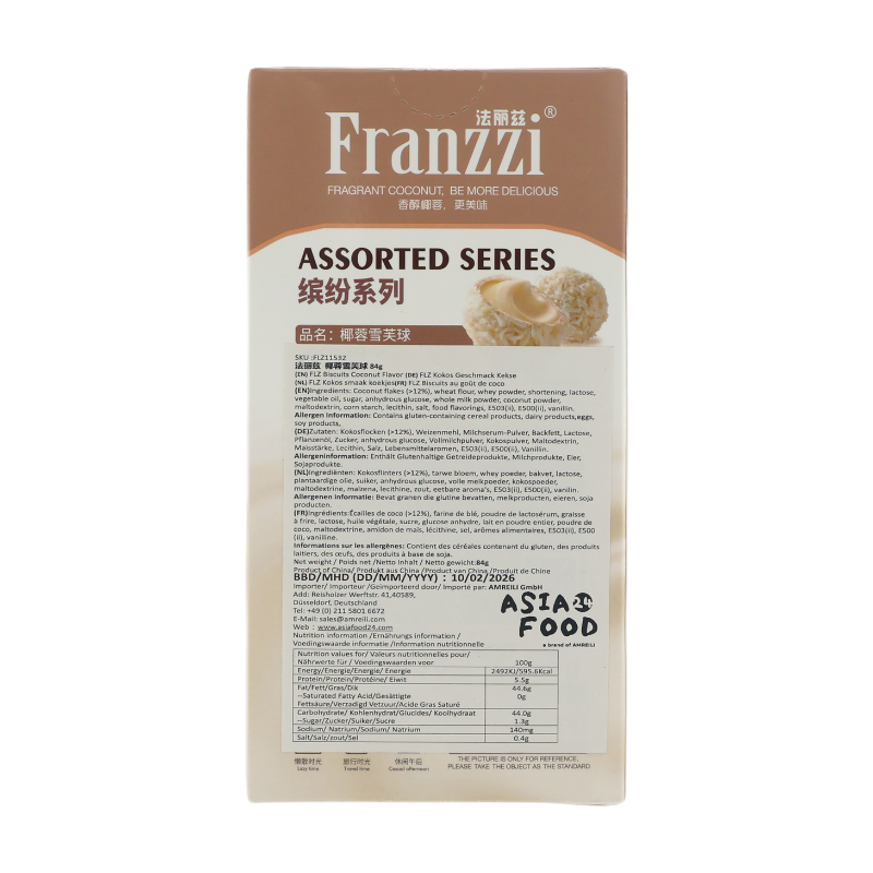 Free Now Billes de pâte de coco 84 g