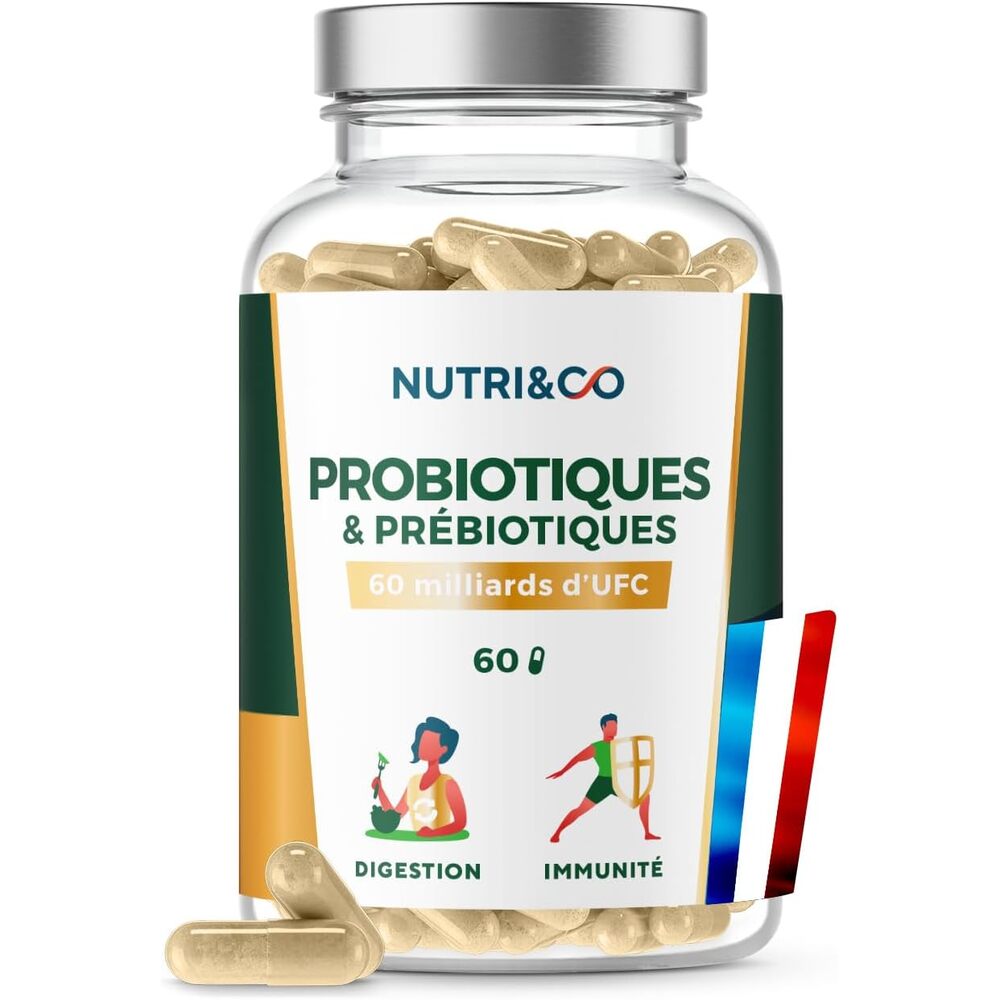 Nutri&Co Probiotiques & Prébiotiques - 60 gélules