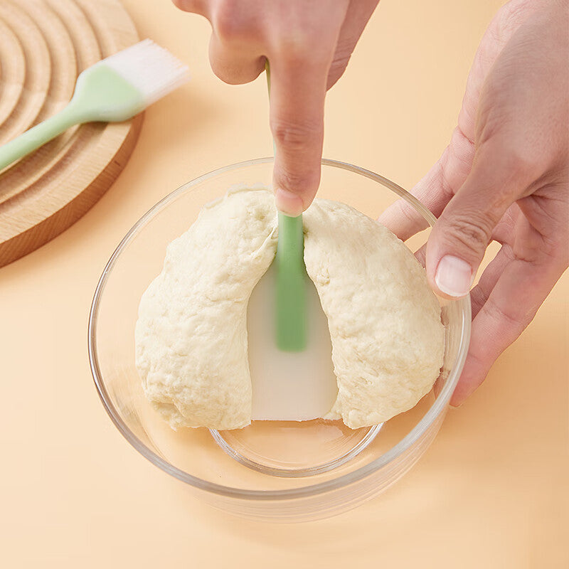 BJ Ensemble vert clair de pinceau à huile et de spatule-grattoir 21 cm