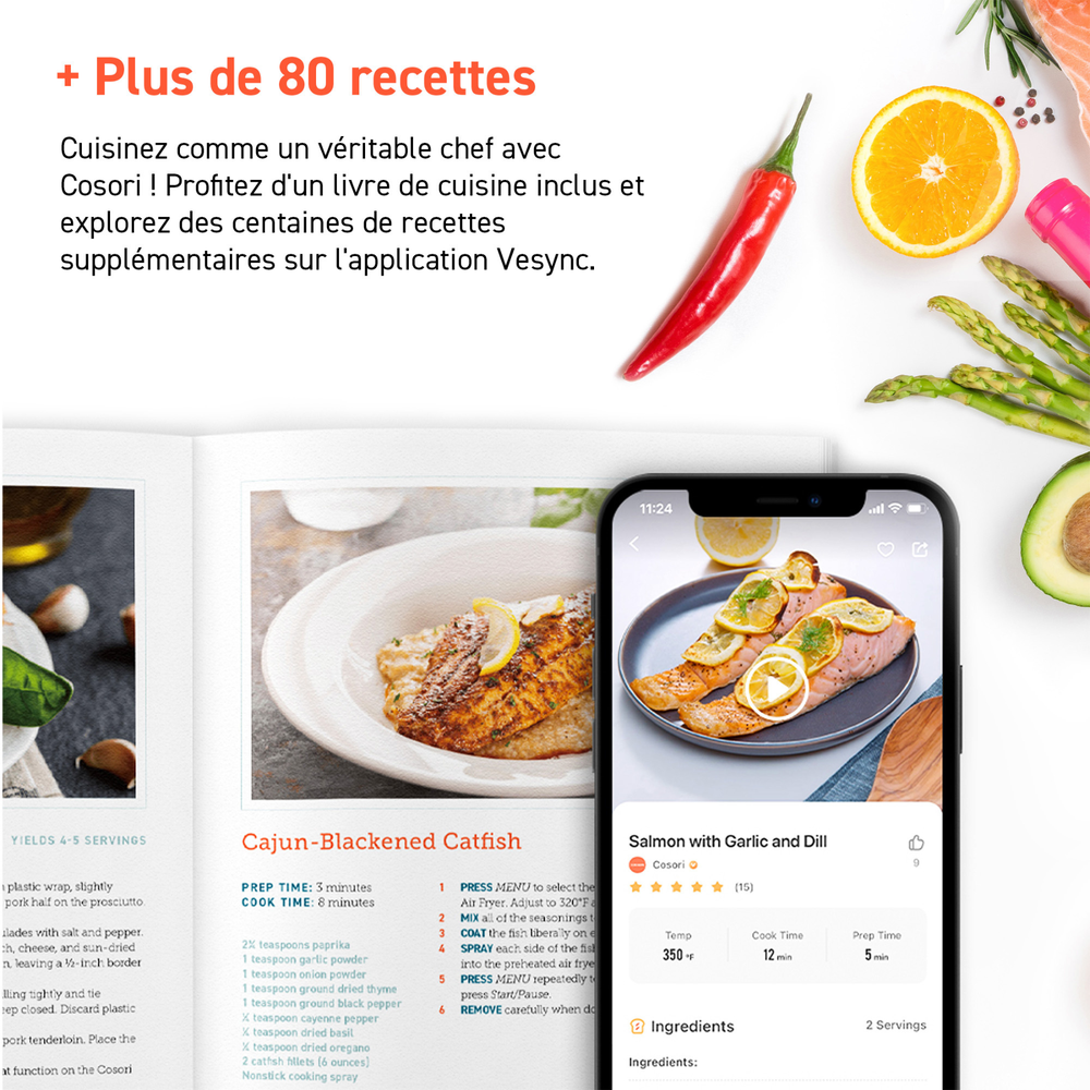 COSORI P651 Premium II Édition Chef AirFryer - 6,2 L