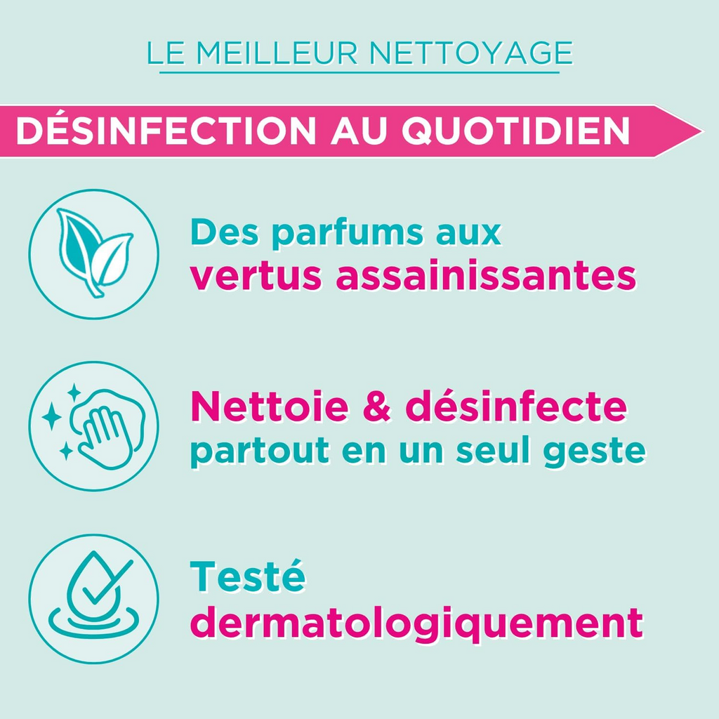 Sanytol Lingettes Nettoyantes Désinfectantes Multiusages sans Javel Eucalyptus (Paquet de 72)