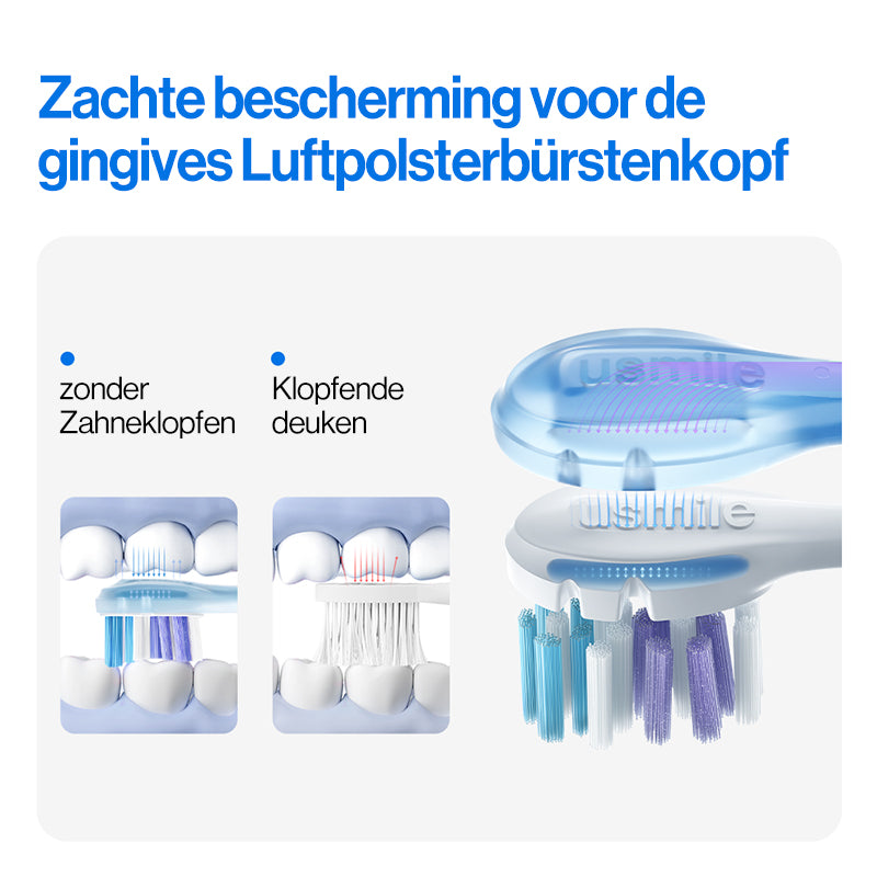 usmile Y1S Brosse à dents électrique sonique rechargeable pour adultes, 3 modes de nettoyage, minuteur intelligent, étui de voyage, autonomie de 6 mois par charge