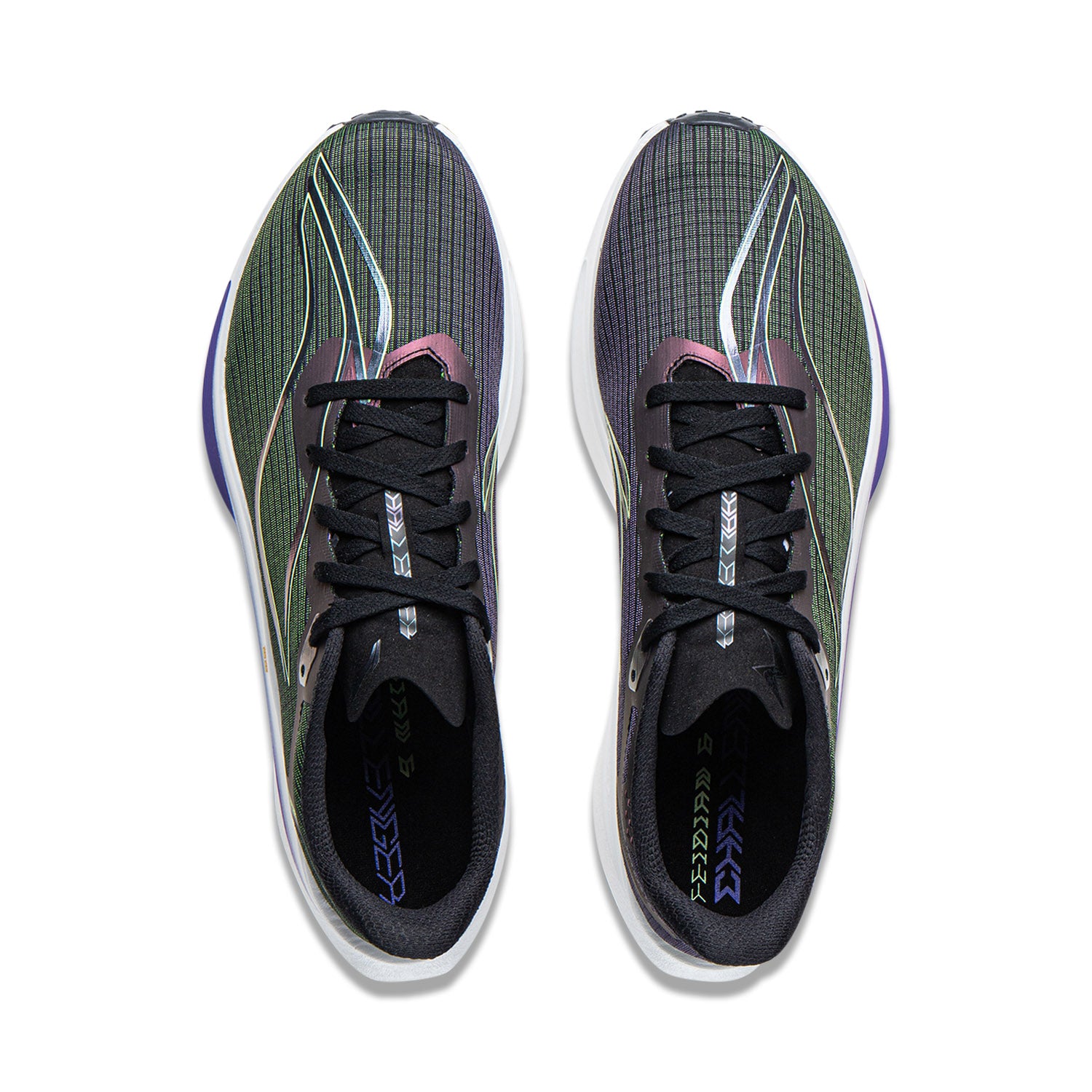 EU43 LI-NING Fly Electric 6 CHALLENGER Chaussures de course de vitesse pour hommes marathon sport et plein air - Noir