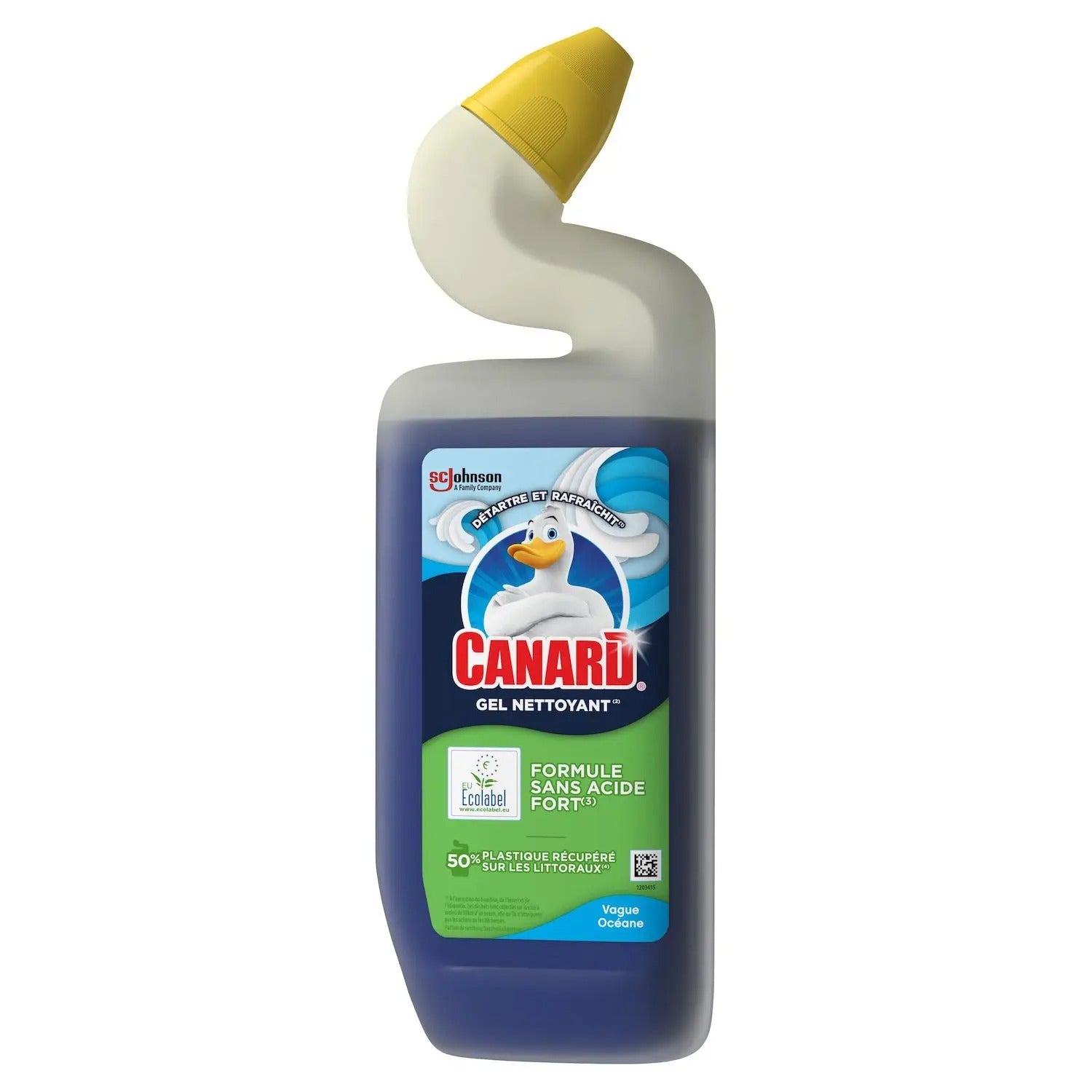 Canard WC Nettoyant Désinfectant pour Toilettes, Action Intense, sans Acide, Marine, 750 ml