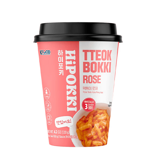 HYHS Hipokki Tteokbokki en bol saveur rose (halal) 120 g