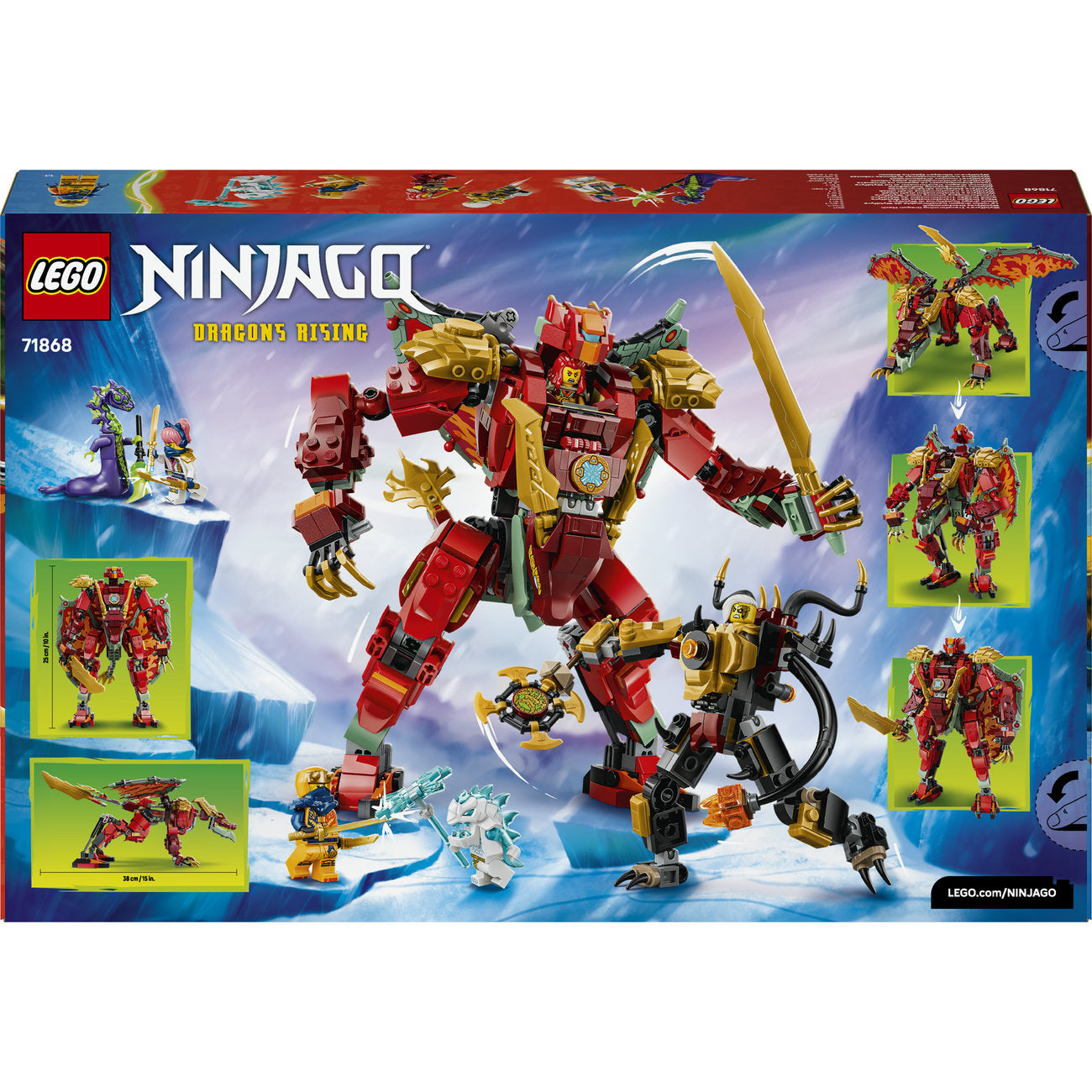 LEGO Ninjago 71868 Le robot dragon transformable de Braséra