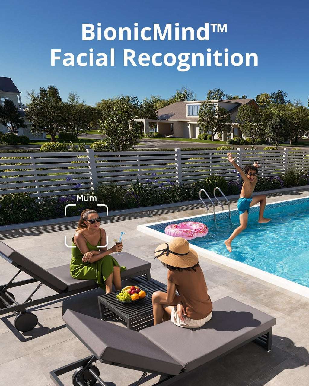eufy eufyCam 3 caméra supplémentaire, caméra de sécurité extérieure sans fil, caméra 4K avec panneau solaire intégré, reconnaissance faciale par IA, projecteur