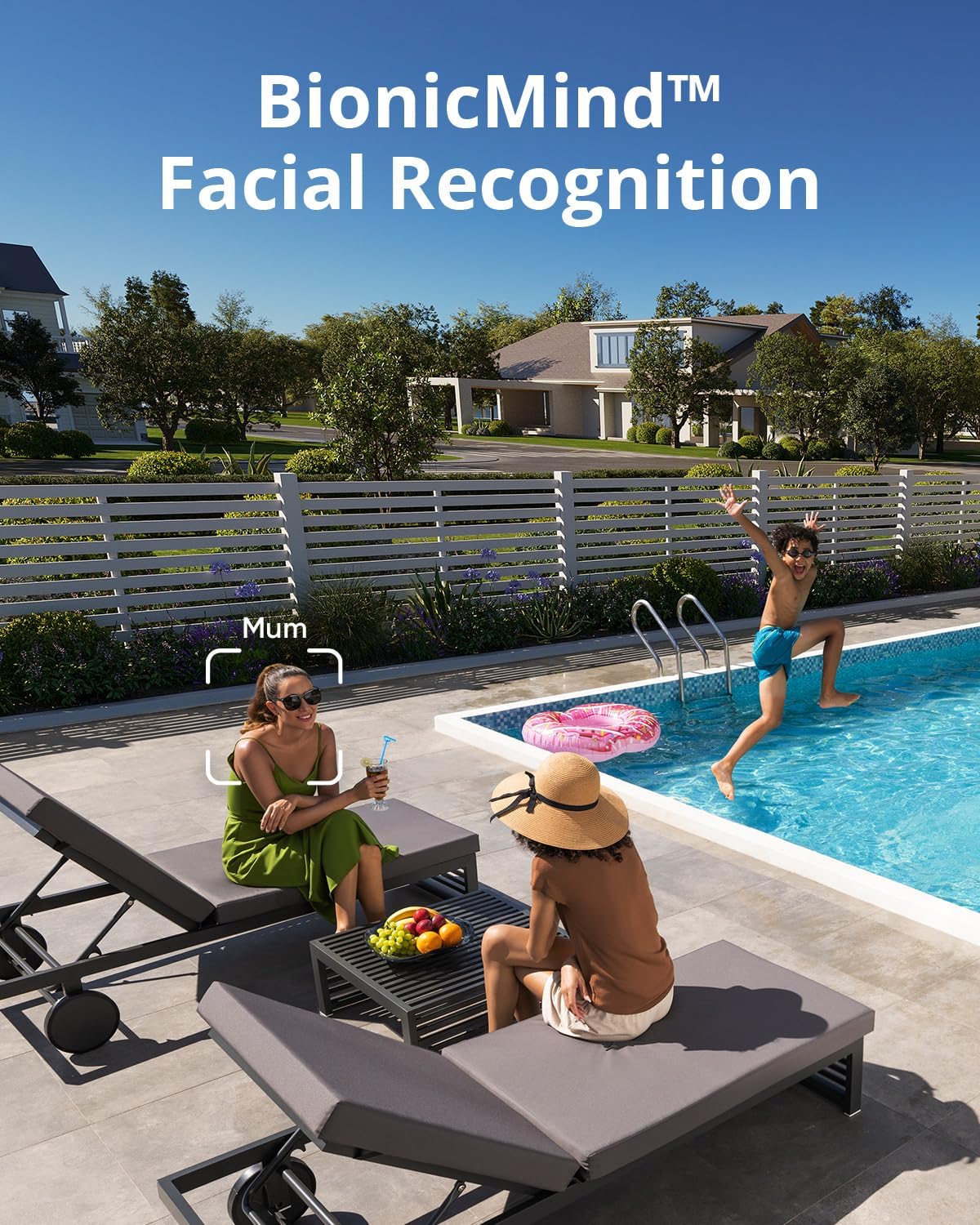 eufy eufyCam 3 caméra supplémentaire, caméra de sécurité extérieure sans fil, caméra 4K avec panneau solaire intégré, reconnaissance faciale par IA, projecteur
