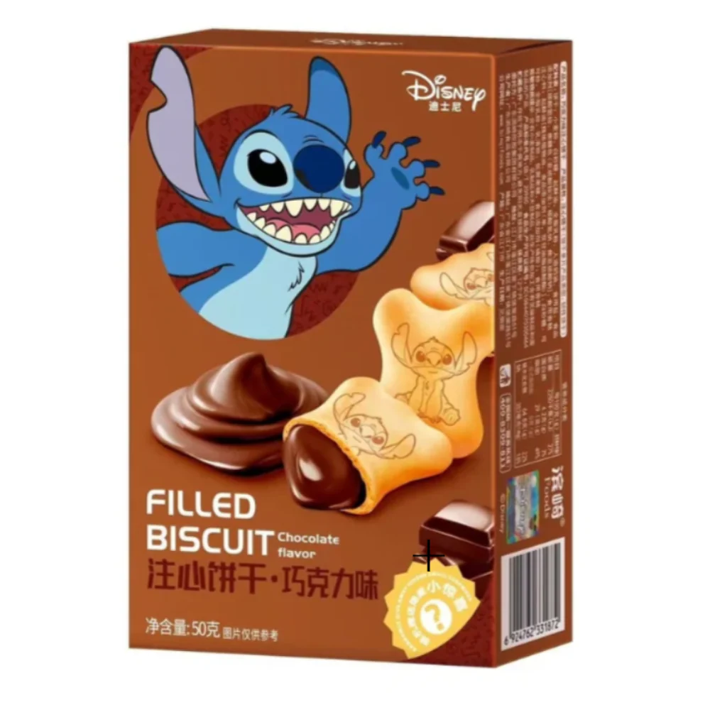 DISNEY Stitch Filled Biscuit Chocolat Flavor 50g
