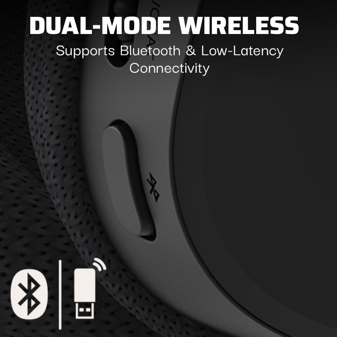 PDP Gaming Casque Gaming sans Fil (Bluetooth et Dongle) - Haut-Parleurs 50 mm - Xbox Series X|S - Noir