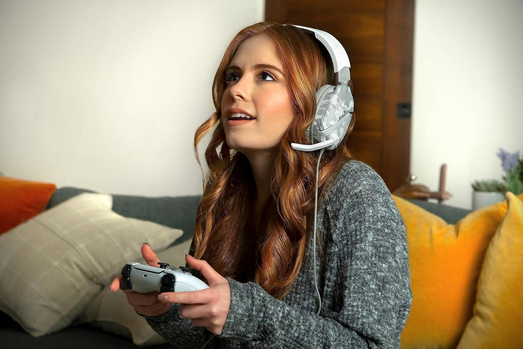 TURTLE BEACH Recon 70 Casque Gaming Filaire (Prise 3.5mm) - Micro Muet par Basculement - PC, PS5, Switch 2 & Xbox Series X|S - Camouflage Arctique