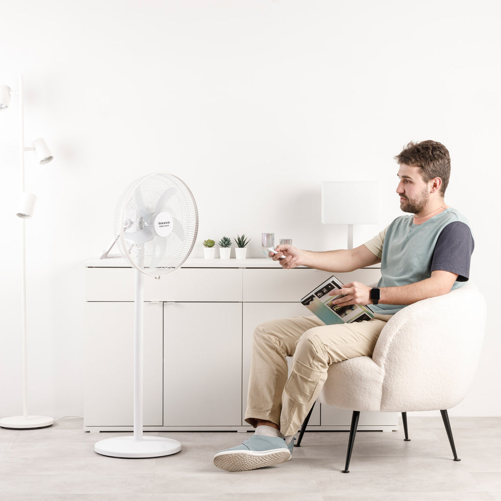 Taurus Ventilateur sur pied 40cm 35w 5 vitesses blanc boreal 16 cr - BOREAL16CRGO
