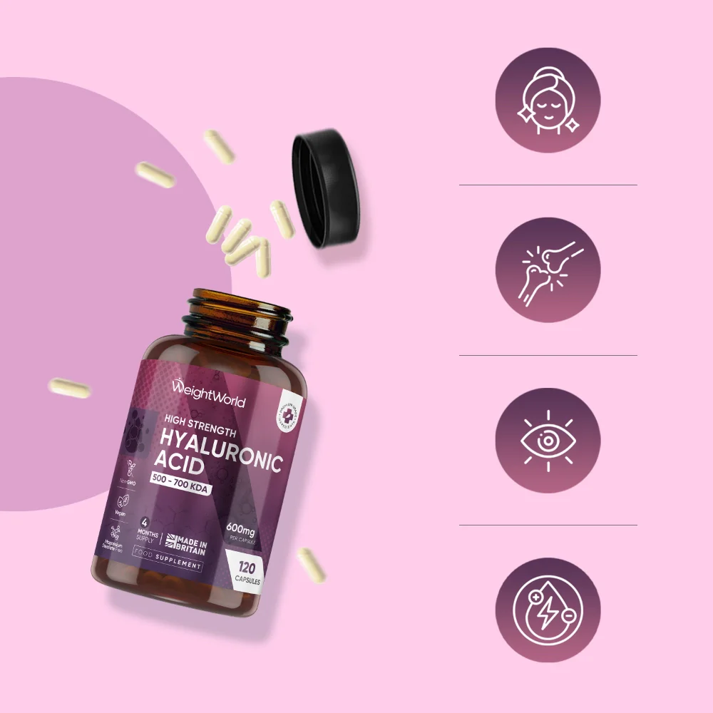 WeightWorld Acide hyaluronique 600 mg 120 gélules