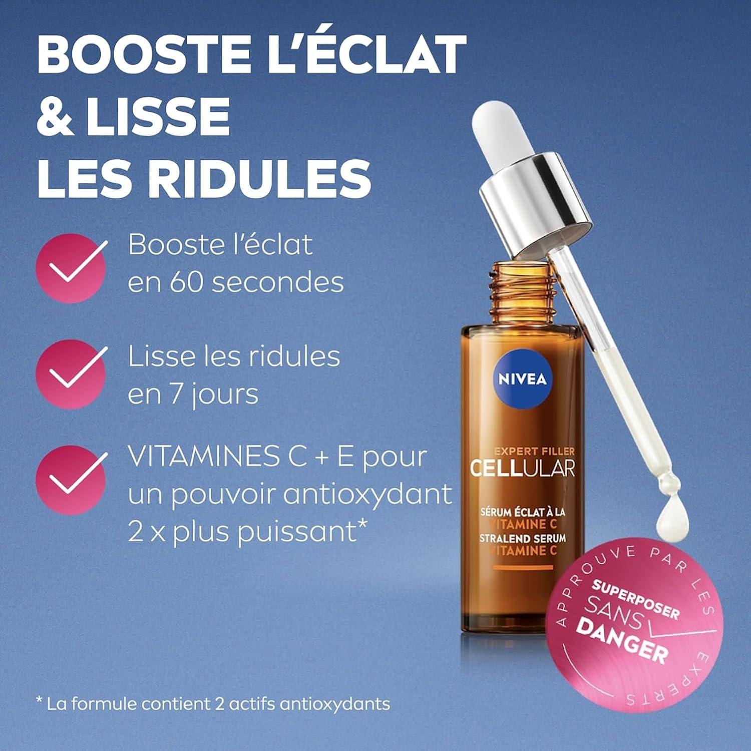 NIVEA Coffret Visage Cellular Expert Filler 3 Sérums Layering