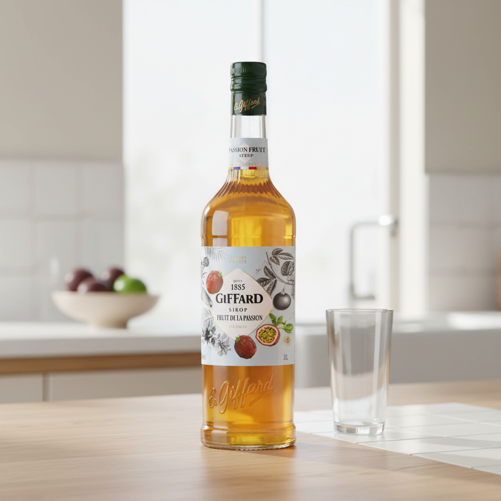 GIFFARD Sirop fruit de la passion pur sucre de canne - 1 L
