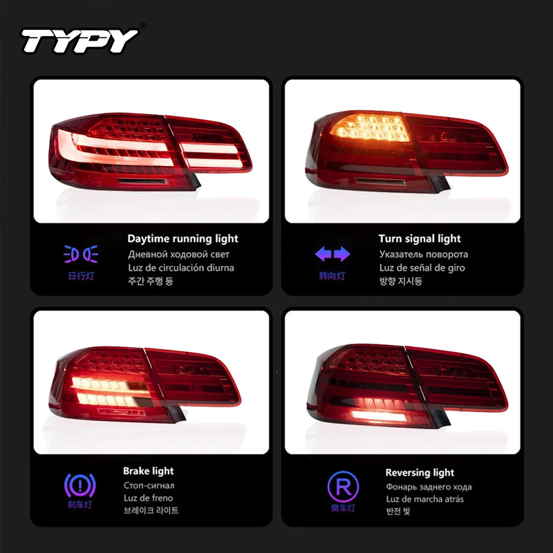 TYPY Feu arrière LED pour BMW M3 E92 (2006–2013) – Stop, DRL, signal de frein, recul