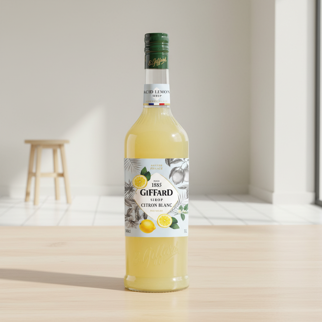 GIFFARD Sirop saveur citron blanc - 1 L